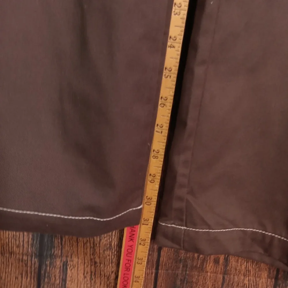 True Religion Mens Bracken Brown Contrast Stitch Cargo Pants Size 36 NWT